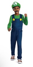 Brand New Luigi Elevated Classic Child Costume Sz L 10-12 NWT