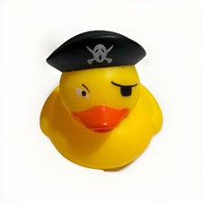 Pirate Squeaker Rubber Duck Approx 2  Tall