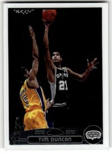 2003 Topps Chrome Tim Duncan Gold Refractor #21 card