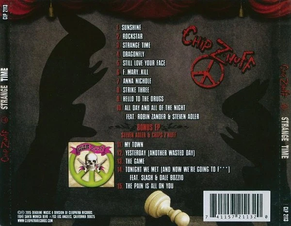 CHIP Z'NUFF Strange Time 2015 CD +5 GLAM/HAIR METAL ROCK ENUFF Z'NUFF - Image 3 of 4