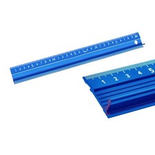 30cm Raised Grip Aluminium Ruler Metal Craft Safety Ruler for Length Measuremen