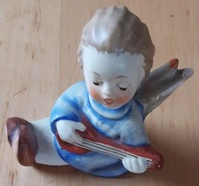Goebel Hummelfigur Porzellan ca. 5,5 cm Engel sitzend mit Laute