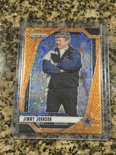 Jimmy Johnson 2024 Panini Prizm Orange Disco Card-#82 Dallas Cowboys #L2