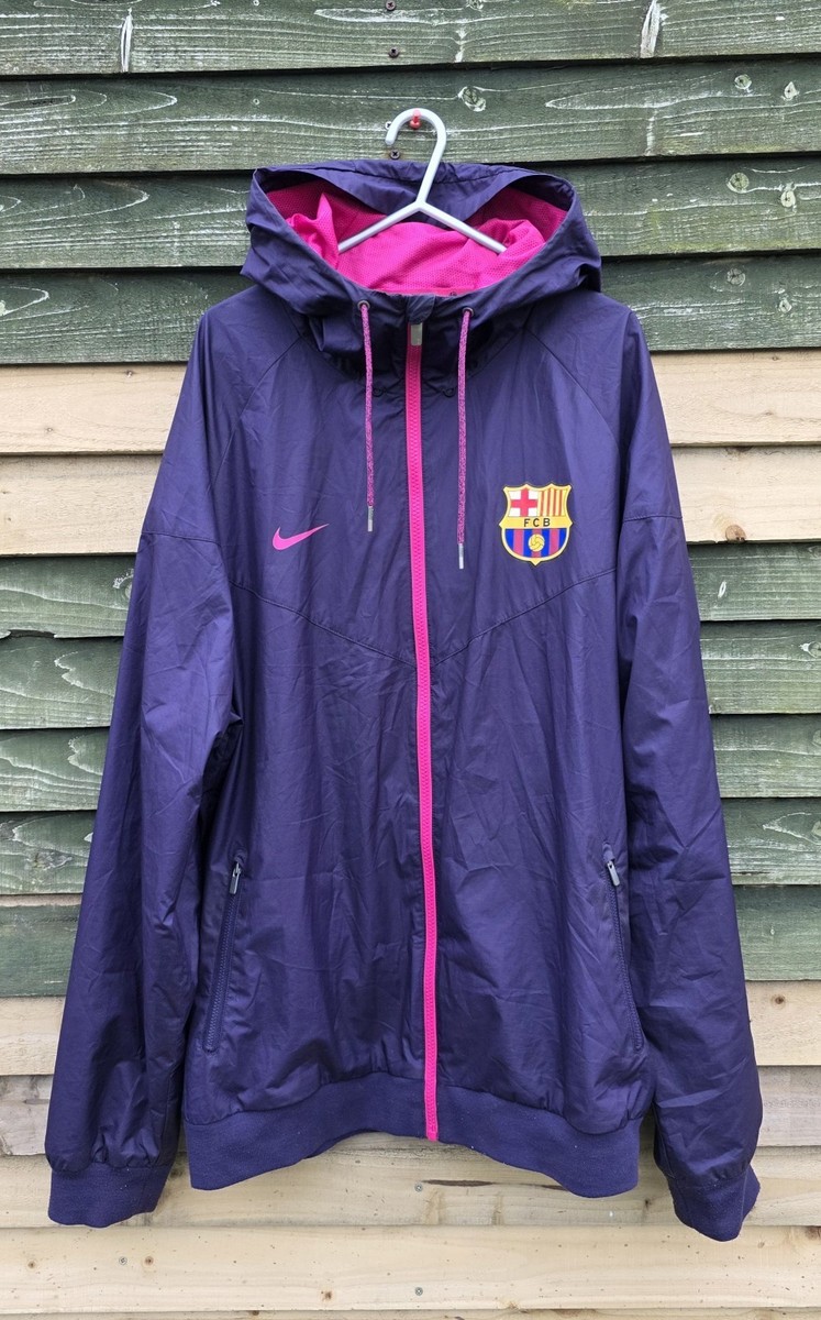 Nike FC Barcelona Windrunner Anthem Jacket Purple/Pink Size [XL