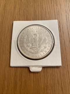 1896 USA Morgan Silver Dollar Coin In Capsule .900 Silver