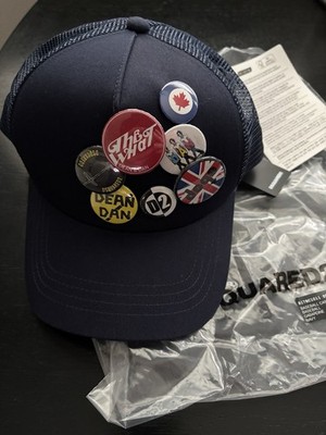 NEW/NWT Dsquared2 F/W 2017 Trucker s Hat With Buttons
