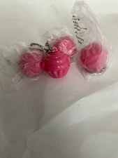 Tupperware Cupcake Keeper Keychain Tiny Treasure Gadget Pink - New