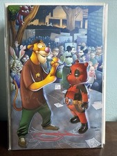 Do You Pooh Eminem Rap Battle #1 Virgin SS10 Signed Remarked By Sajad Shah W/COA comic cover