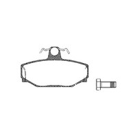 Bremsbelagsatz Scheiben 13,2 Mm Triscan Iam-Expertise FüR U.A. Volvo 740