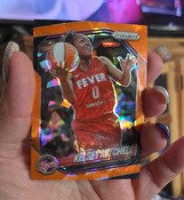 Panini 2025 Prizm WNBA Kelsey Mitchell Indiana Fever Orange Prizm #35