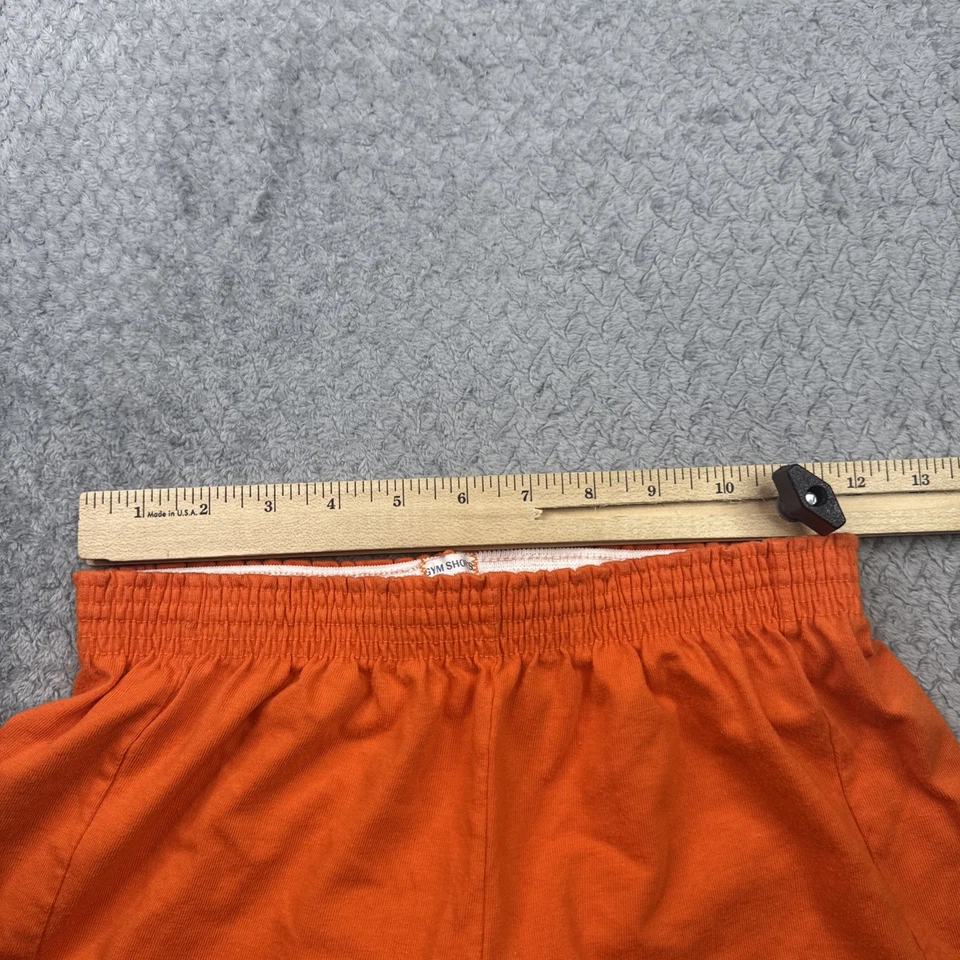Pantalones Cortos de Gimnasio Universidad de Texas Años 80 Naranja Artex Talla Mediana 32-34 2.5" Foto 4 de 4