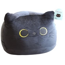 29-Inch Jumbo Black Plush Toy   Giant Stuffed Animal Pillow, Soft 1.0 Cat