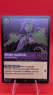 Bruno Madrigal, Out of the Shadows Rare Foil Disney Lorcana LP