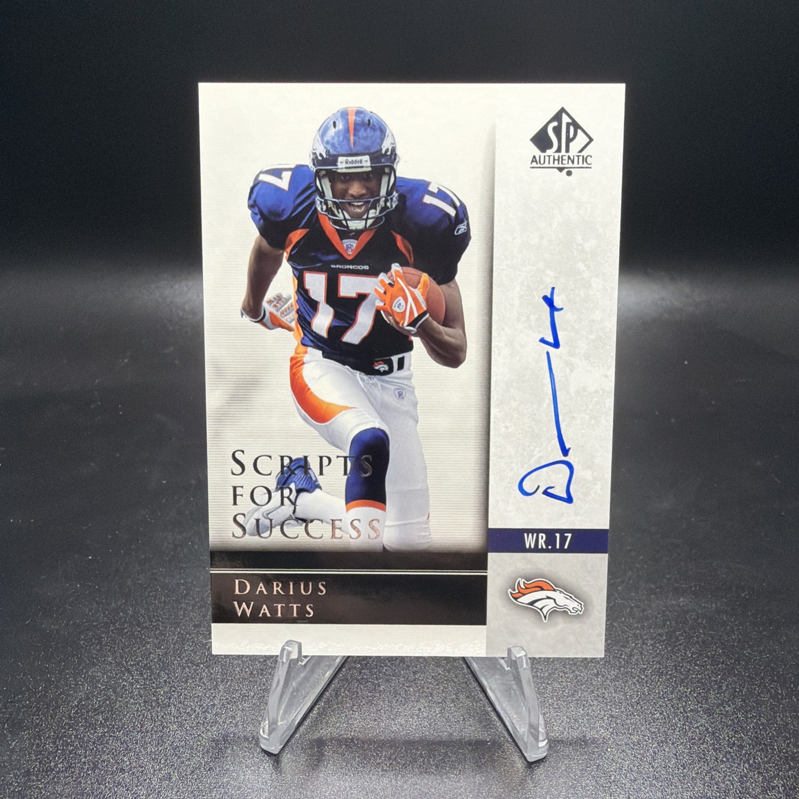 Darius Watts SP Authentic Scripts for Success Autograph #SSDW Base