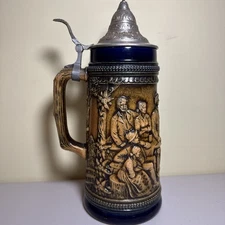 Germany Original Gerzit Gerz Lid Beer Stein Collectible