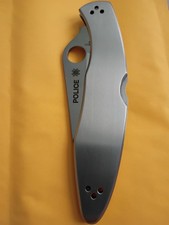 Spyderco Police Pocketknife Stainless Steel Serrated Edge Lockback Clip Point