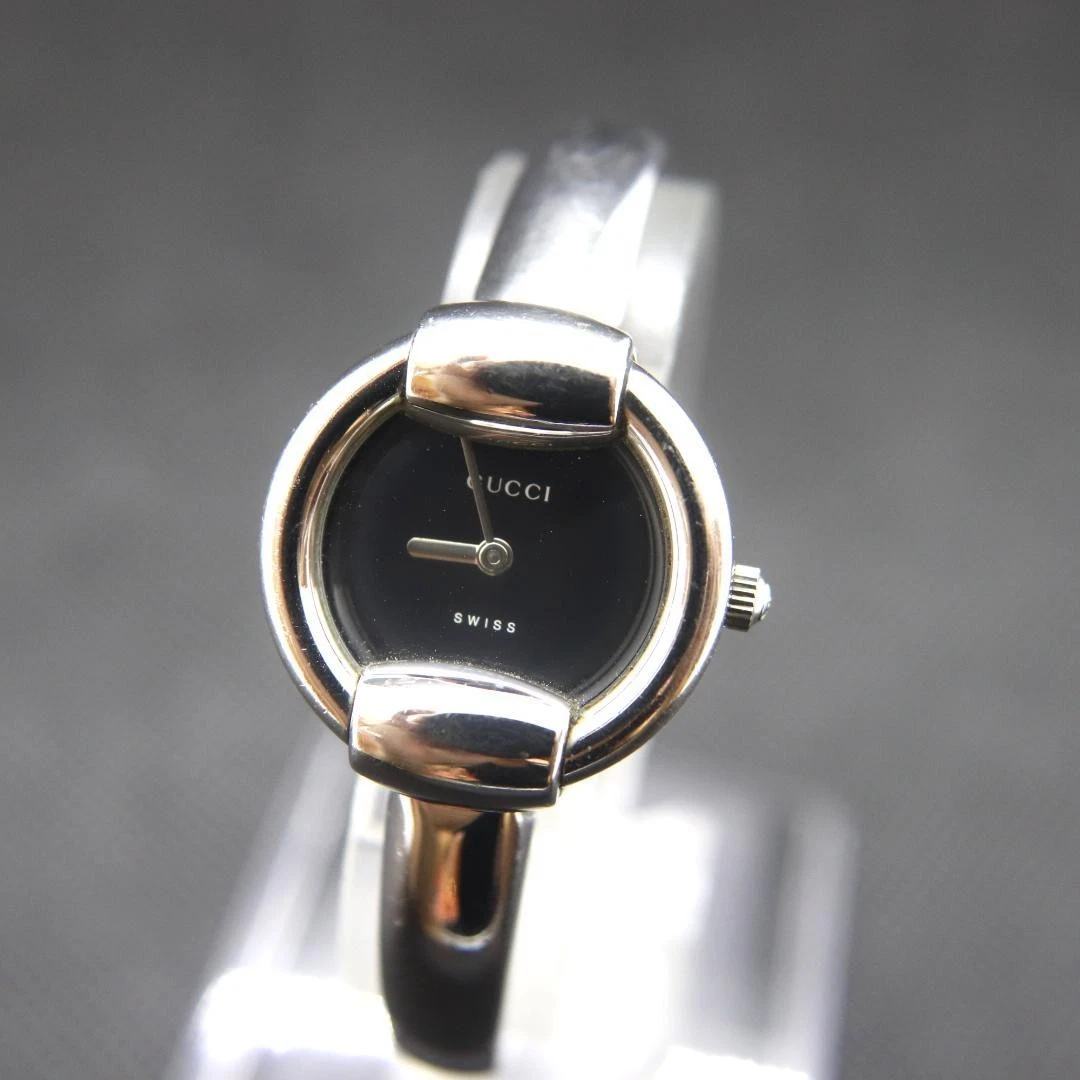 Gucci 1400L Orologio Vintage 25mm Quarzo Nero Donna Tondo Swiss Made