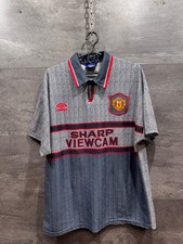 Manchester United 1995-1996 Umbro Football Shirt Soccer Jersey Size L