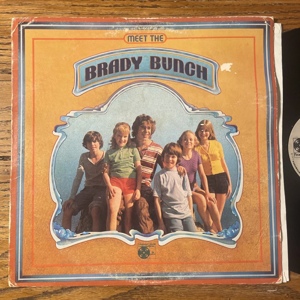 Meet The Brady Bunch LP Paramount Stereo TV 1st USA Press 1972 VG+!!!! - Image 2 of 4