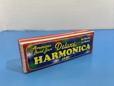 DELUXE HARMONICA in Original Box Ja-Ru Band Jam 20 Reeds 10 Holes JARU 