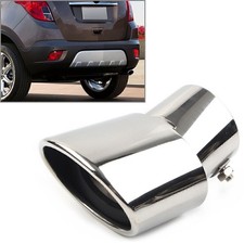 Car Stainless Rear Exhaust Bent Pipe Tail Muffler Tip For Buick Encore Silver