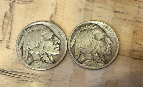 1914-S, 1919-S BUFFALO NICKELS