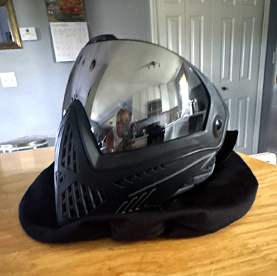 Dye i5 Paintball Full Face Mask Goggles Black/Silver w/ Silver Mirror Lens