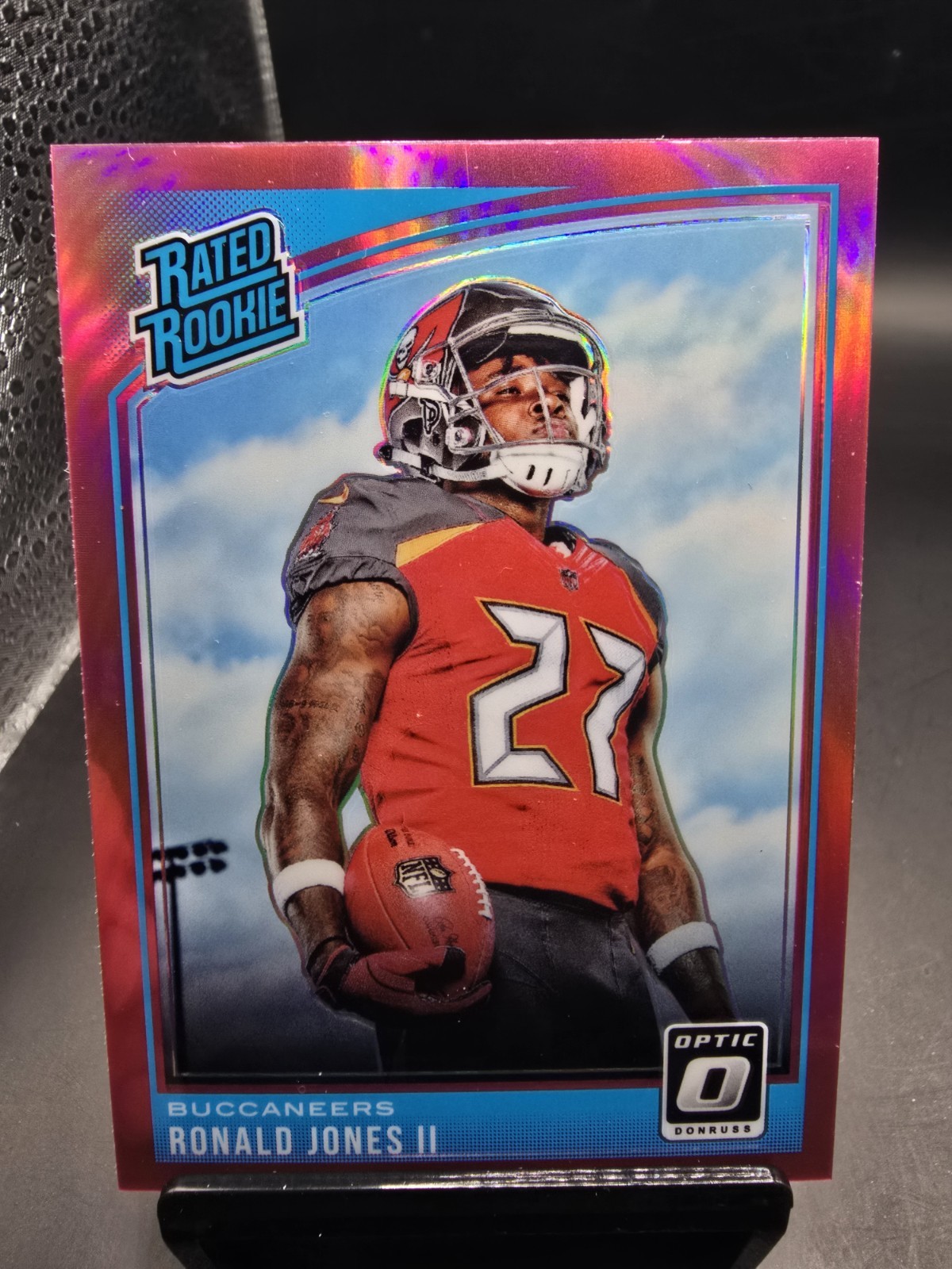 2018 Donruss Optic Rated Rookie Pink Prizm Ronald Jones II #159 Rookie RC