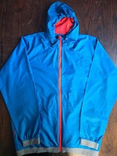 Adidas Basketball Windbreaker Jacket Mens XL Blue Hooded Full Zip Lightweight