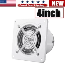 4"Exhaust Fan Ventilation Extractor Fan Wall-Mounted Square Blower Fast Ship #G1
