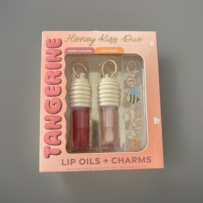 4pc  tangerine honey kiss duo honey caramel &  Honey 2 Lip Oils & 2 charms  New