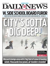 NEW YORK DAILY NEWS NEWSPAPER CITY'S GOTTA DIG DEEP  0,NO!    2/24/26