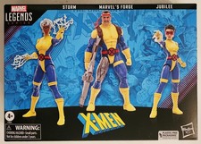 MARVEL LEGENDS SERIES X-MEN 60th ANNIVERSARY 3 FIGURE SET FORGE STORM JUBILEE