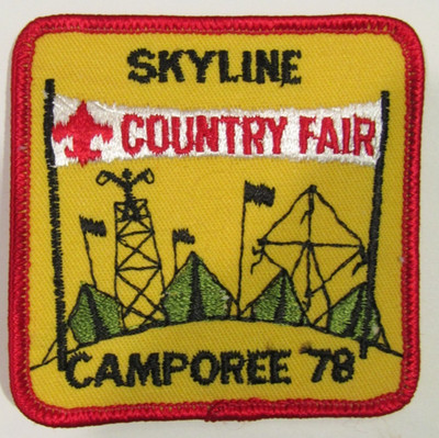 1978 Skyline District Indianhead Council Boy Scouts of America Camporee Patch