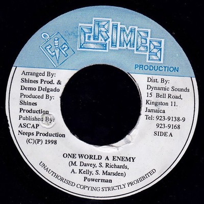 Powerman - One World A Enemy (7'')