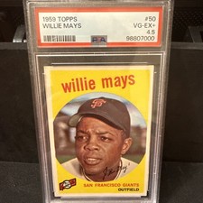 Vintage Willie Mays Baseball Card Timeline: 1951-1974 34