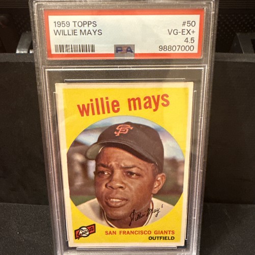 1959 Topps - Willie Mays #50. Color pops! 