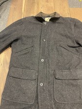 Woolrich - Barn Coat Field Chore Jacket - Men's L - Onyx - Wool Blend - Lined