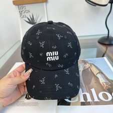 New Fashion Logo Flower Print Baseball Cap Unisex Adjustable