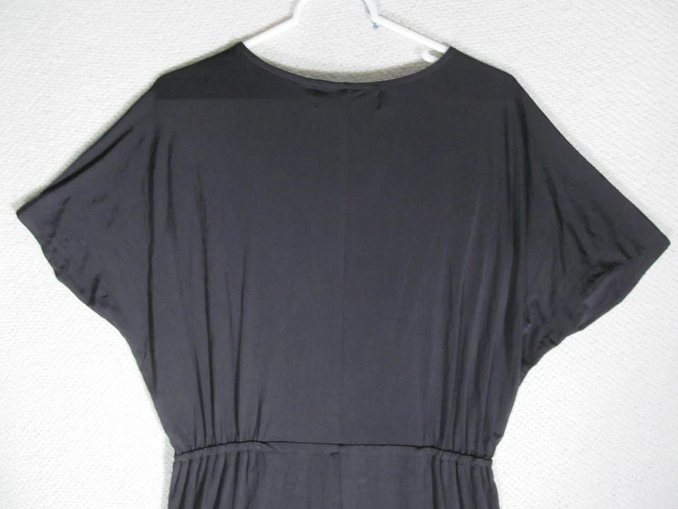 Mono Kardashian Colección Mujer Negro Envolvente L Cuello en V Retro Y2K Foto 3 de 4