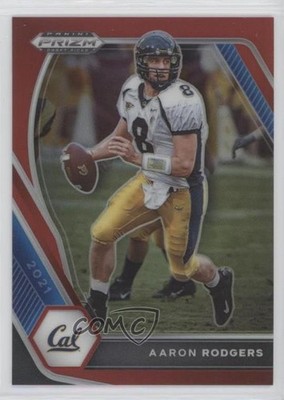 2021 Panini Prizm Draft Picks Red Prizm 212/299 Aaron Rodgers #15 0r2f