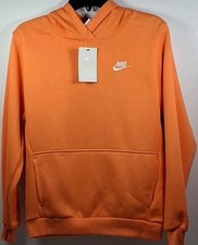 Nike FD3000-643 Kids Extra Large Fleece Pullover Hoodie, Lt. Wild Mango