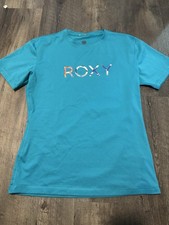 Roxy Women s Size L Rashguard Teal:Logo SHIPS NEXT DAY
