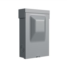 1Pack 60AMP 240V Waterproof AC Disconnect Box Non-Fused, Metal Box Pull-Out D...