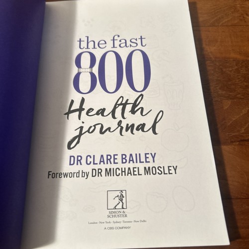The Fast 800 Health Journal By Dr Clare Bailey Paperback Book (S1.8) - Picture 4 of 17