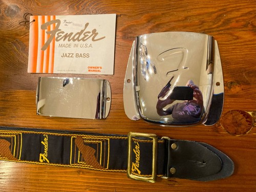 1978 Fender Jazz Bass Parts Original Owner- Bridge, Pickguard & more FREE SHIP