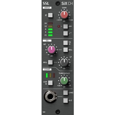 BRAND NEW Solid State Logic SSL Six Channel API 500 Series Mic Preamp EQ Comp