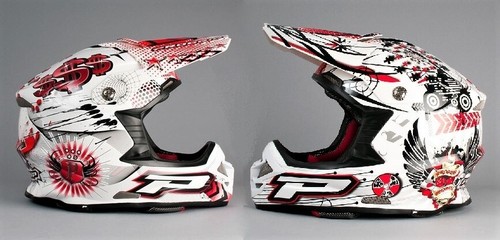 CASCO CROSS ENDURO Dollaro CARBONIO KEVLAR FIBRA PROGRIP 3090 - Taglia L-  Dollar | eBay