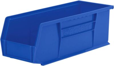 12Pack Akro-Mils 30234 AkroBins Plastic Storage Bins,Space-Saving Stackable Bins