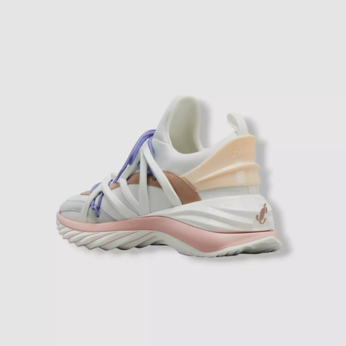 896 Jimmy Choo Women s White Multi Cosmos Runner Sneakers Shoes Size 36 EU 6 US